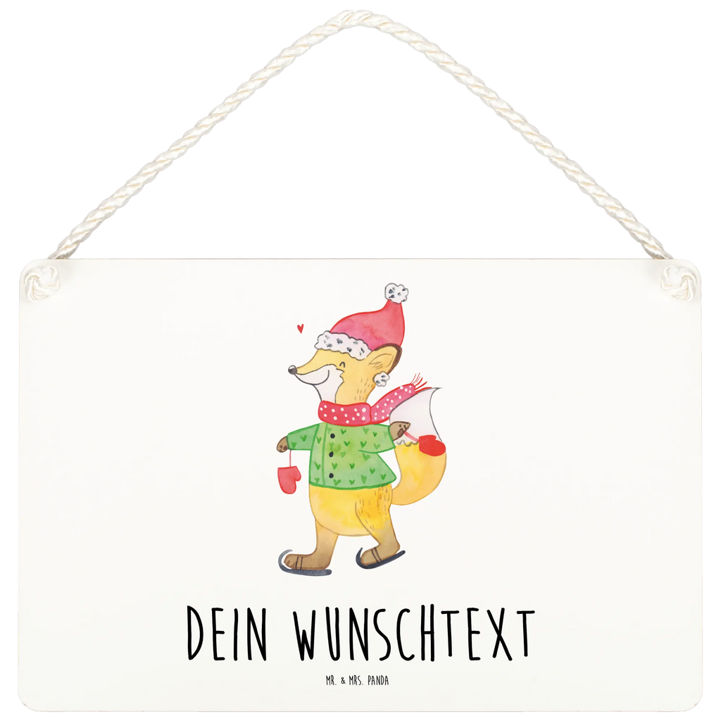 Personalisiertes Deko Schild Fuchs  Schlittschuhe Dekoschild, Deko Schild, Schild, Tür Schild, Türschild, Holzschild, Wandschild, Wanddeko, Winter, Weihnachten, Weihnachtsdeko, Nikolaus, Advent, Heiligabend, Wintermotiv, Weihnachtsmann, Weihnachtstage, Weihnachtsbaum, Tannenbaum, Weihnachtszeit