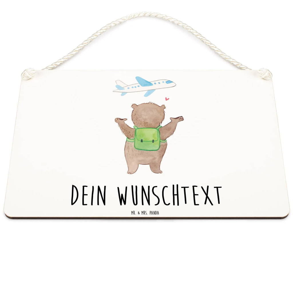 Personalisiertes Deko Schild Bär Flugzeug Dekoschild, Deko Schild, Schild, Tür Schild, Türschild, Holzschild, Wandschild, Wanddeko, Liebe, Partner, Freund, Freundin, Ehemann, Ehefrau, Heiraten, Verlobung, Heiratsantrag, Liebesgeschenk, Jahrestag, Hocheitstag, Valentinstag, Geschenk für Frauen, Hochzeitstag, Mitbringsel, Geschenk für Freundin, Geschenk für Partner, Liebesbeweis, für Männer, für Ehemann