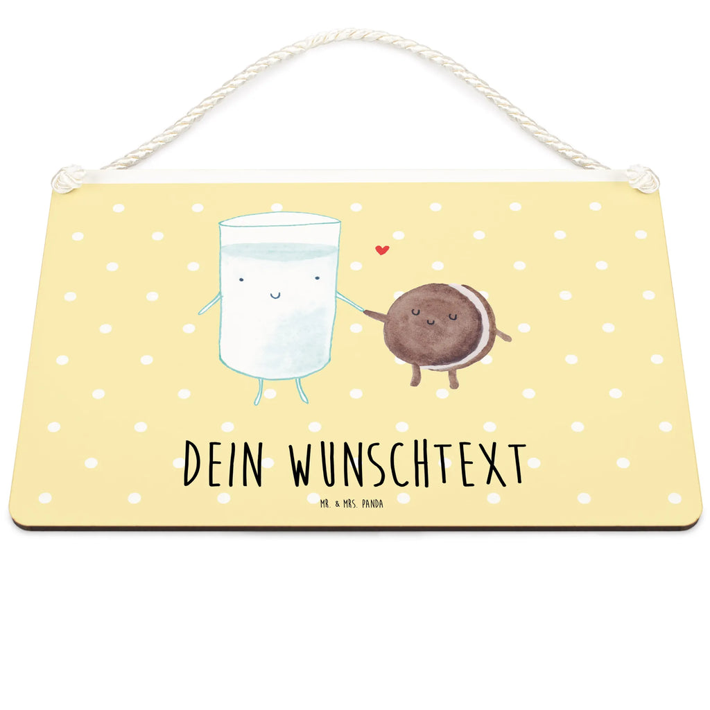 Personalisiertes Deko Schild Milch & Keks Dekoschild, Deko Schild, Schild, Tür Schild, Türschild, Holzschild, Wandschild, Wanddeko, Tiermotive, Gute Laune, lustige Sprüche, Tiere, Milk, Cookie, Milch, Keks, Kekse, Kaffee, Einladung Frühstück, Motiv süß, romantisch, perfektes Paar