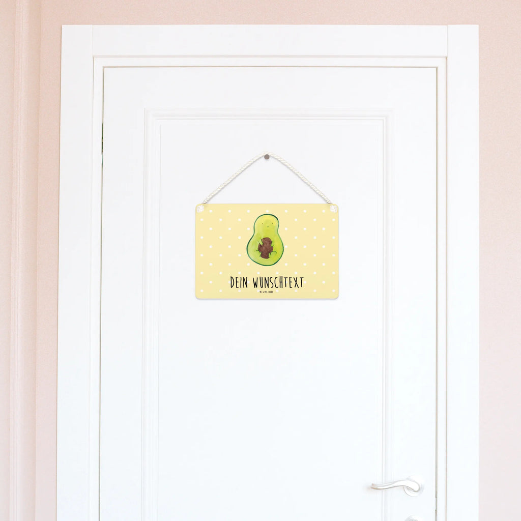 Personalisiertes Deko Schild Avocado mit Kern Dekoschild, Deko Schild, Schild, Tür Schild, Türschild, Holzschild, Wandschild, Wanddeko, Avocado, Veggie, Vegan, Gesund, Avokado, Avocadokern, Kern, Pflanze, Spruch Leben