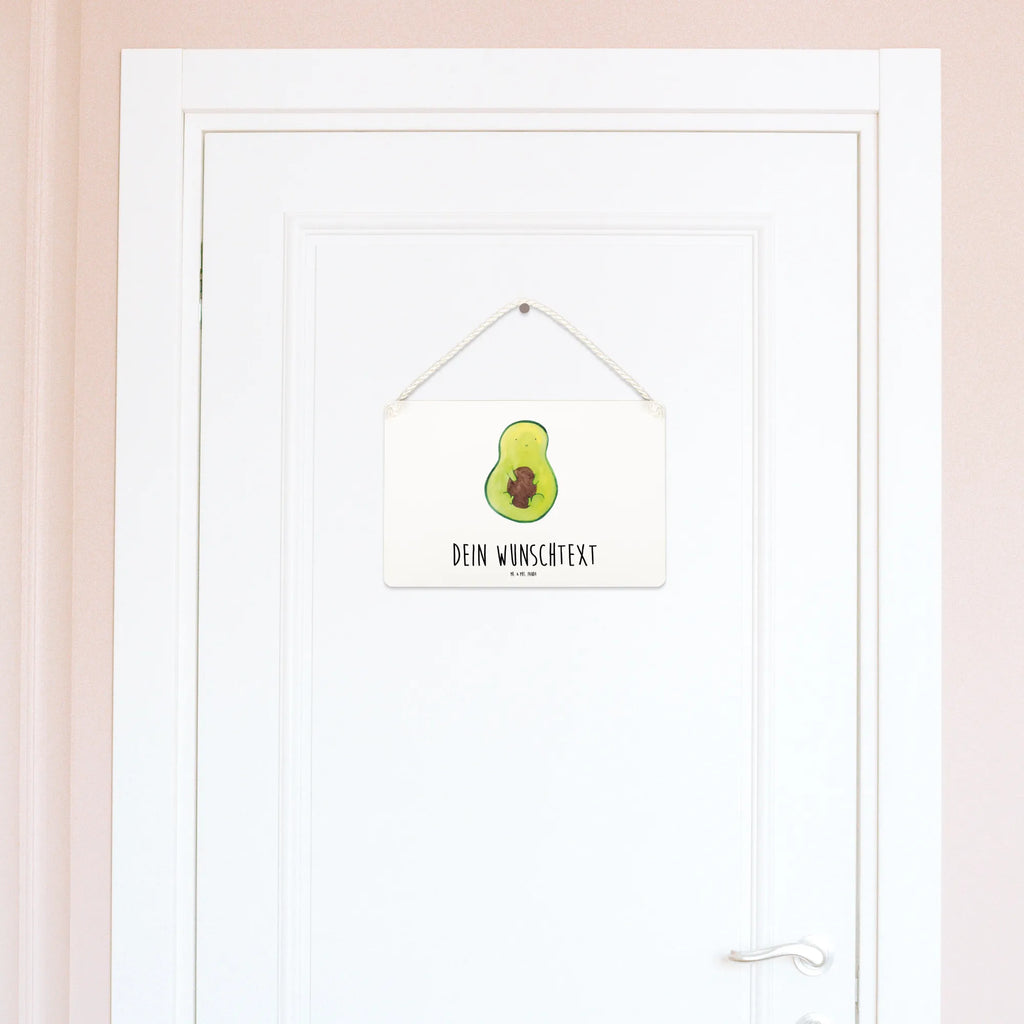 Personalisiertes Deko Schild Avocado mit Kern Dekoschild, Deko Schild, Schild, Tür Schild, Türschild, Holzschild, Wandschild, Wanddeko, Avocado, Veggie, Vegan, Gesund, Avokado, Avocadokern, Kern, Pflanze, Spruch Leben