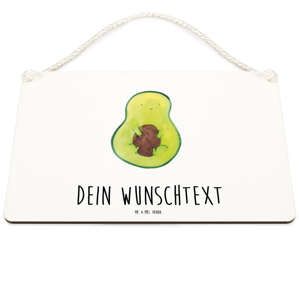 Personalisiertes Deko Schild Avocado mit Kern Dekoschild, Deko Schild, Schild, Tür Schild, Türschild, Holzschild, Wandschild, Wanddeko, Avocado, Veggie, Vegan, Gesund, Avokado, Avocadokern, Kern, Pflanze, Spruch Leben