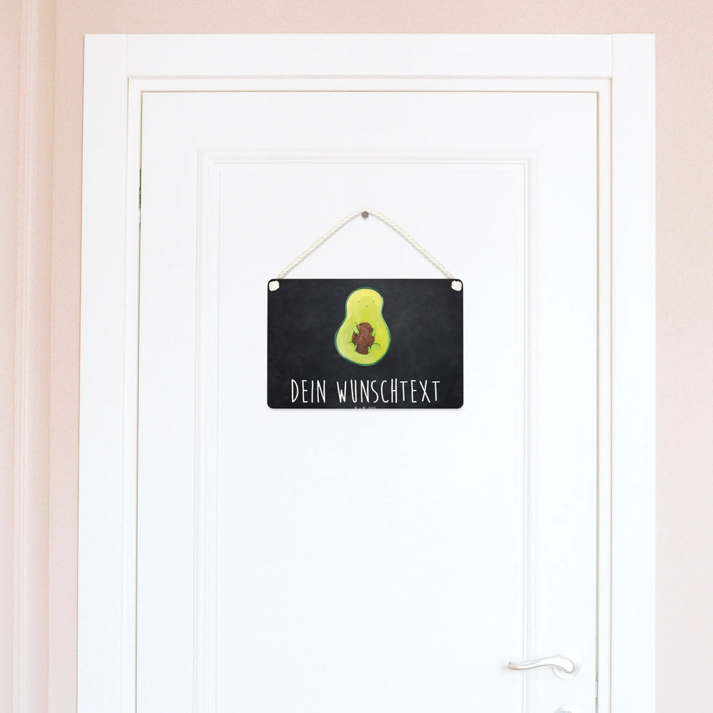 Personalisiertes Deko Schild Avocado mit Kern Dekoschild, Deko Schild, Schild, Tür Schild, Türschild, Holzschild, Wandschild, Wanddeko, Avocado, Veggie, Vegan, Gesund, Avokado, Avocadokern, Kern, Pflanze, Spruch Leben