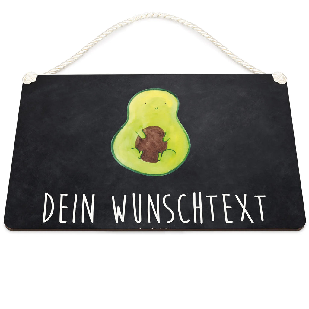 Personalisiertes Deko Schild Avocado mit Kern Dekoschild, Deko Schild, Schild, Tür Schild, Türschild, Holzschild, Wandschild, Wanddeko, Avocado, Veggie, Vegan, Gesund, Avokado, Avocadokern, Kern, Pflanze, Spruch Leben