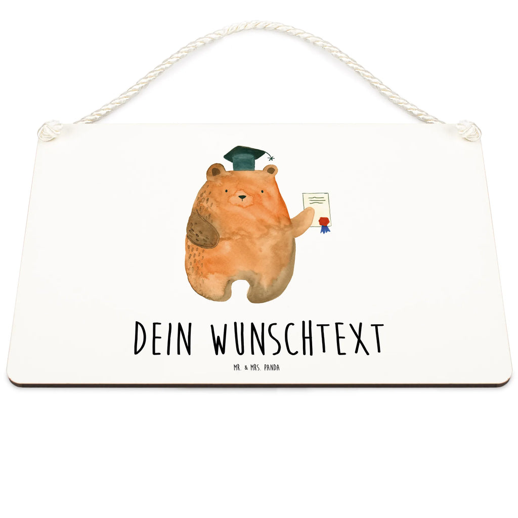 Personalisiertes Deko Schild Prüfungsbär Dekoschild, Deko Schild, Schild, Tür Schild, Türschild, Holzschild, Wandschild, Wanddeko, Bär, Teddy, Teddybär, Abitur, Prüfungen, Prüfung bestanden, Abschluss, Zeugnis, Abschlusszeugnis