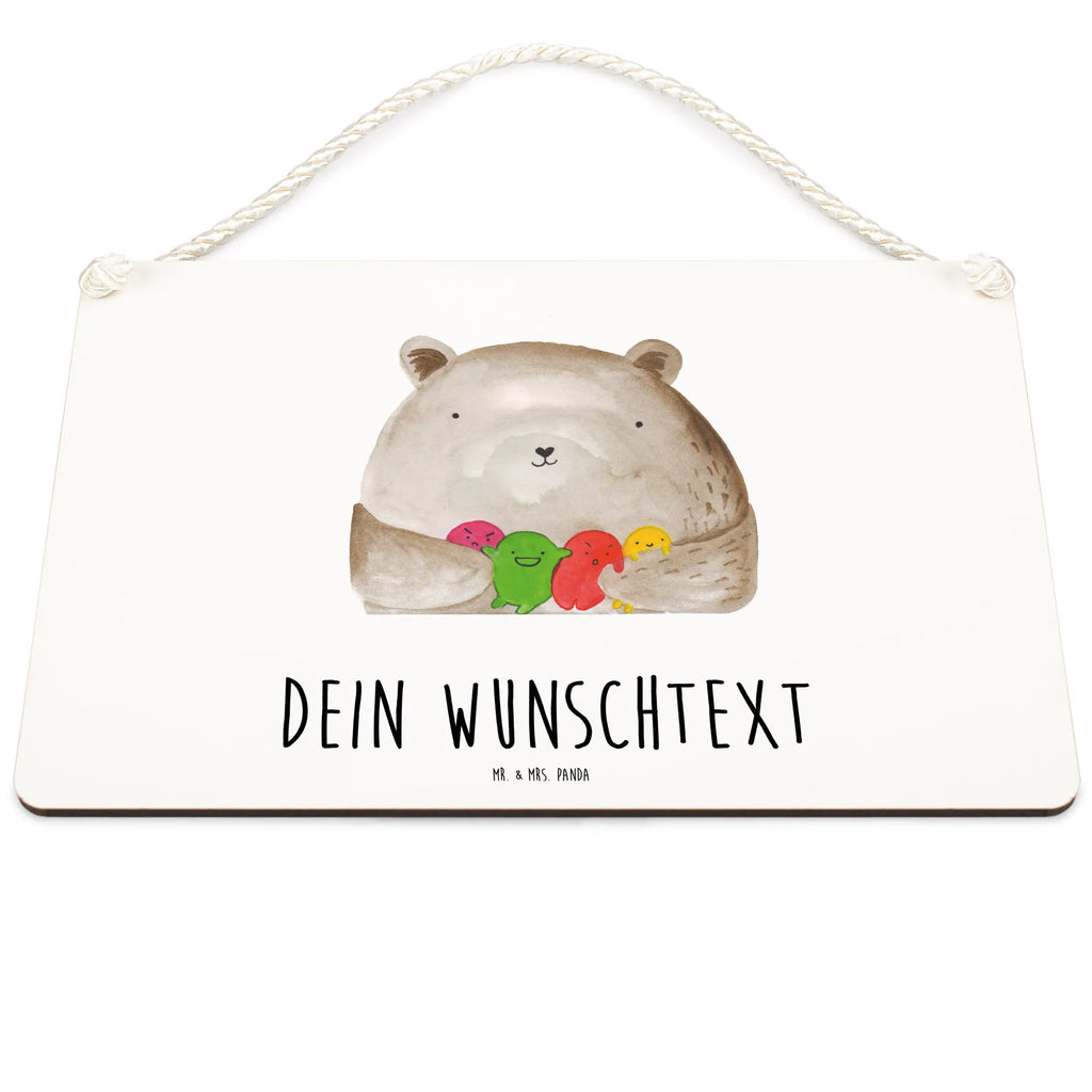 Personalisiertes Deko Schild Bär Gefühl Dekoschild, Deko Schild, Schild, Tür Schild, Türschild, Holzschild, Wandschild, Wanddeko, Bär, Teddy, Teddybär, Wahnsinn, Verrückt, Durchgedreht