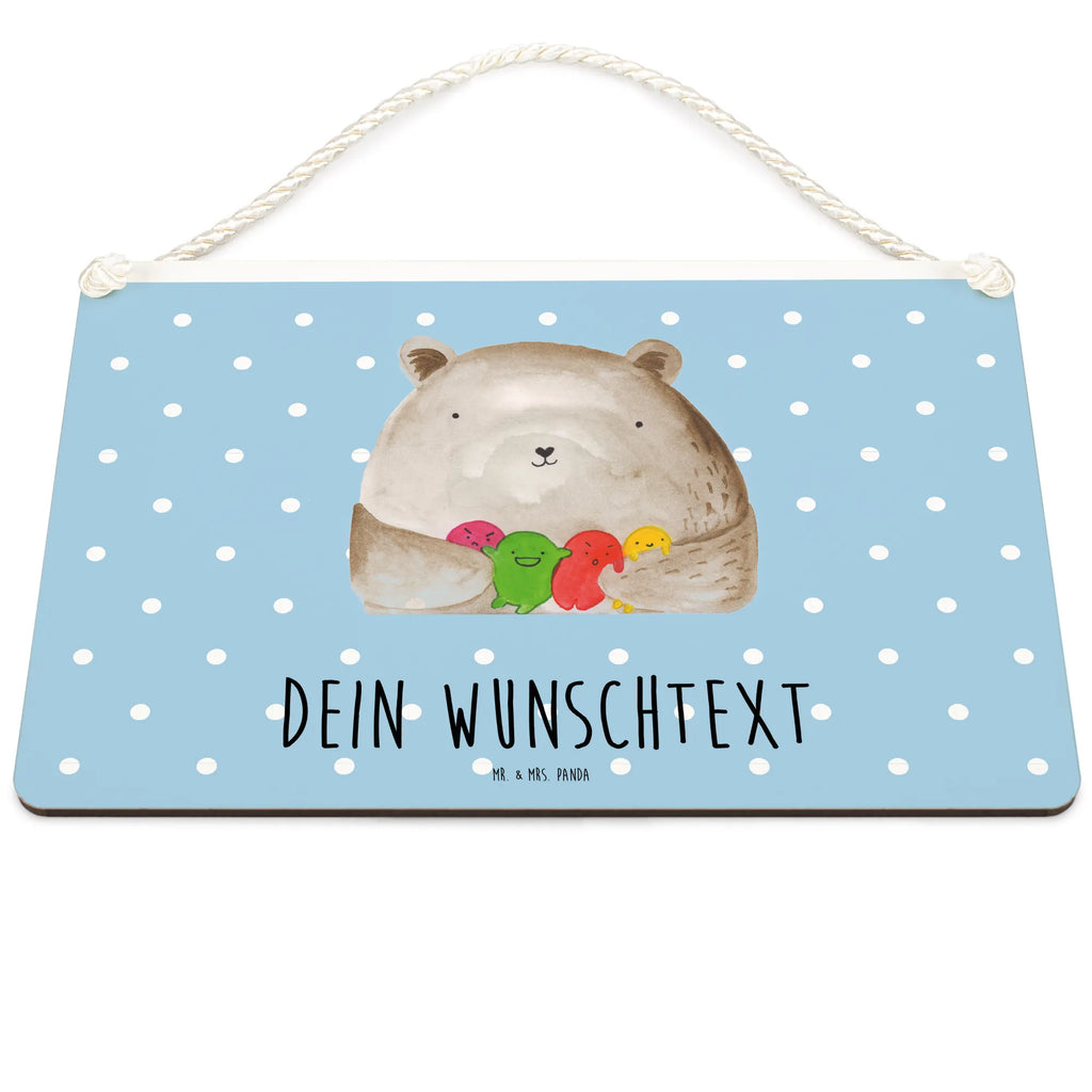 Personalisiertes Deko Schild Bär Gefühl Dekoschild, Deko Schild, Schild, Tür Schild, Türschild, Holzschild, Wandschild, Wanddeko, Bär, Teddy, Teddybär, Wahnsinn, Verrückt, Durchgedreht