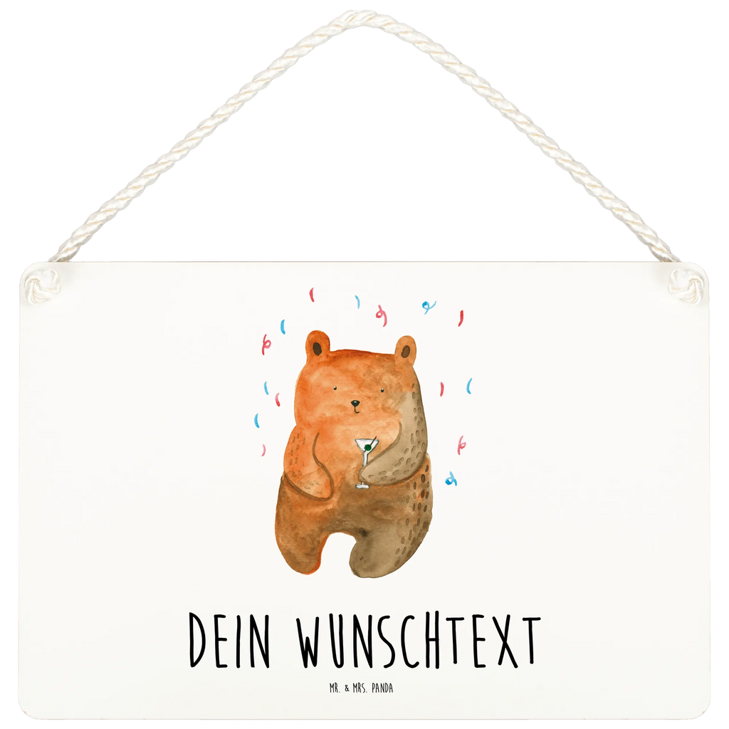 Personalisiertes Deko Schild Bär Party Dekoschild, Deko Schild, Schild, Tür Schild, Türschild, Holzschild, Wandschild, Wanddeko, Bär, Teddy, Teddybär, Geburtstag, Geburtstagsgeschenk, Geschenk, Party, Feiern, Abfeiern, Mitbringsel, Gute Laune, Lustig