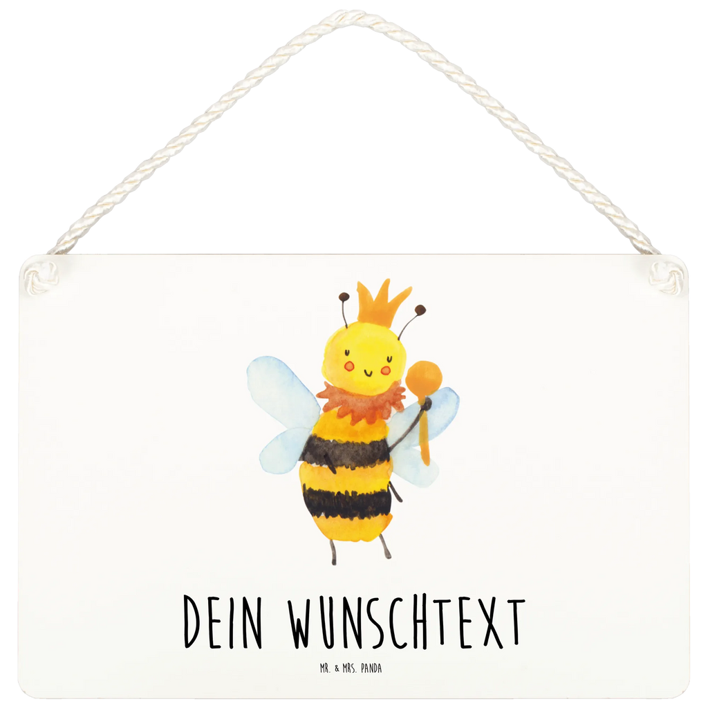 Personalisiertes Deko Schild Biene König Dekoschild, Deko Schild, Schild, Tür Schild, Türschild, Holzschild, Wandschild, Wanddeko, Biene, Wespe, Hummel