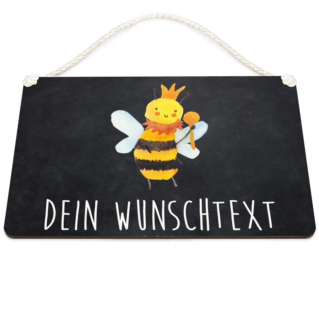 Personalisiertes Deko Schild Biene König Dekoschild, Deko Schild, Schild, Tür Schild, Türschild, Holzschild, Wandschild, Wanddeko, Biene, Wespe, Hummel