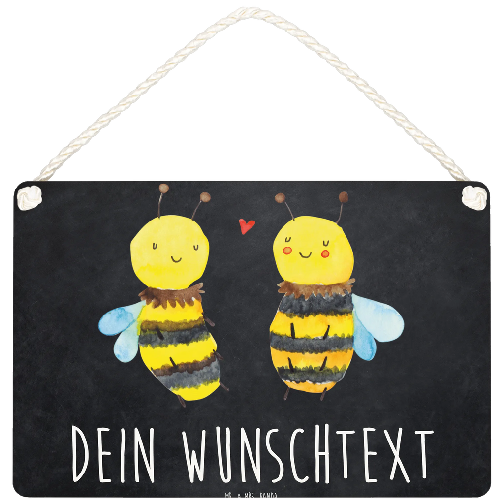 Personalisiertes Deko Schild Biene Verliebt Dekoschild, Deko Schild, Schild, Tür Schild, Türschild, Holzschild, Wandschild, Wanddeko, Biene, Wespe, Hummel