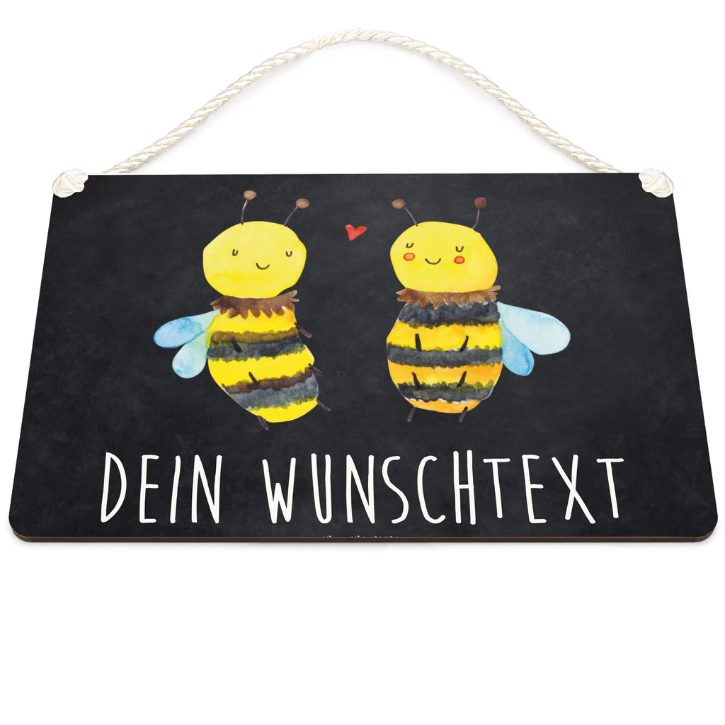 Personalisiertes Deko Schild Biene Verliebt Dekoschild, Deko Schild, Schild, Tür Schild, Türschild, Holzschild, Wandschild, Wanddeko, Biene, Wespe, Hummel