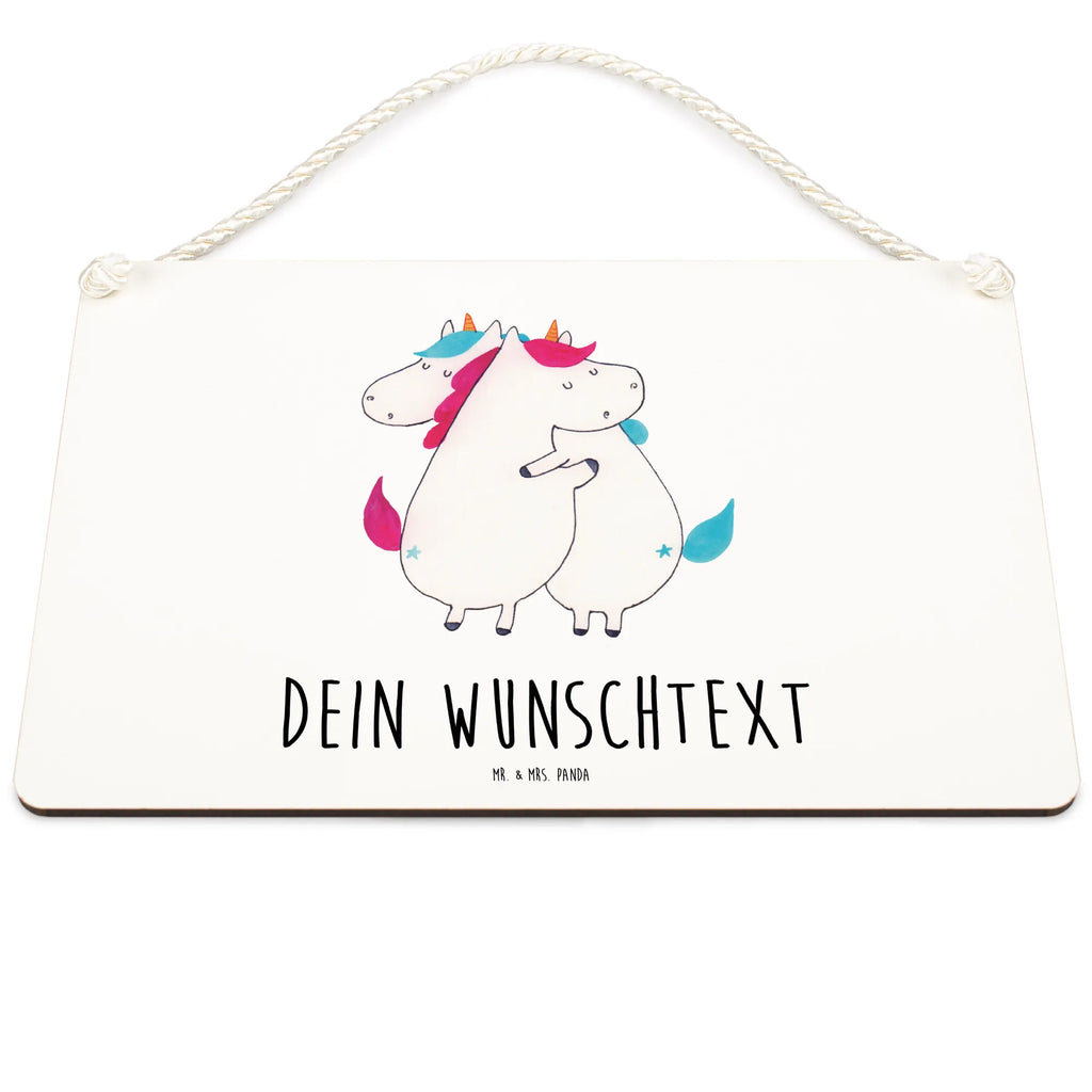 Personalisiertes Deko Schild Einhörner Umarmen Dekoschild, Deko Schild, Schild, Tür Schild, Türschild, Holzschild, Wandschild, Wanddeko, Einhorn, Einhörner, Einhorn Deko, Pegasus, Unicorn, Freundinnen, Freundin, BFF, Schwester, Schwestern, Familie, Geschwister, Sister, Liebe