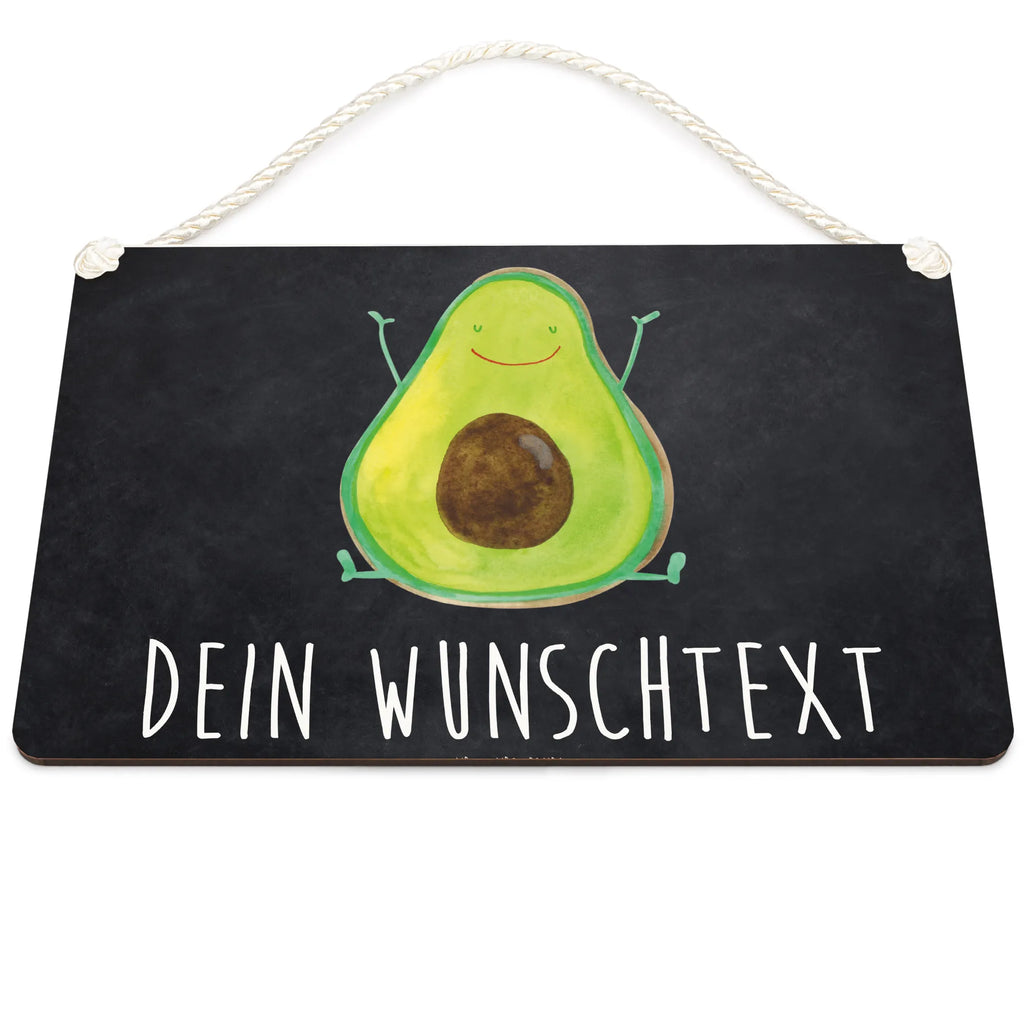 Personalisiertes Deko Schild Avocado Happy Dekoschild, Deko Schild, Schild, Tür Schild, Türschild, Holzschild, Wandschild, Wanddeko, Avocado, Veggie, Vegan, Gesund, Chaos