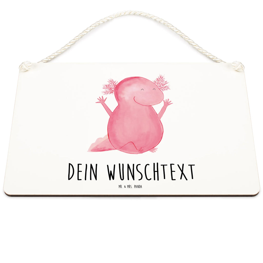 Personalisiertes Deko Schild Axolotl Hurra Dekoschild, Deko Schild, Schild, Tür Schild, Türschild, Holzschild, Wandschild, Wanddeko, Axolotl, Molch, Axolot, Schwanzlurch, Lurch, Lurche, fröhlich, Spaß, Freude, Motivation, Zufriedenheit