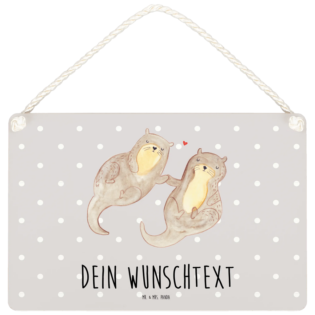 Personalisiertes Deko Schild Otter Hände halten Dekoschild, Deko Schild, Schild, Tür Schild, Türschild, Holzschild, Wandschild, Wanddeko, Otter, Fischotter, Seeotter, Otter Seeotter See Otter