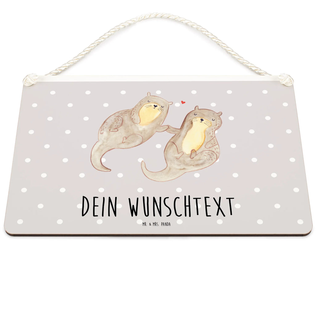 Personalisiertes Deko Schild Otter Hände halten Dekoschild, Deko Schild, Schild, Tür Schild, Türschild, Holzschild, Wandschild, Wanddeko, Otter, Fischotter, Seeotter, Otter Seeotter See Otter