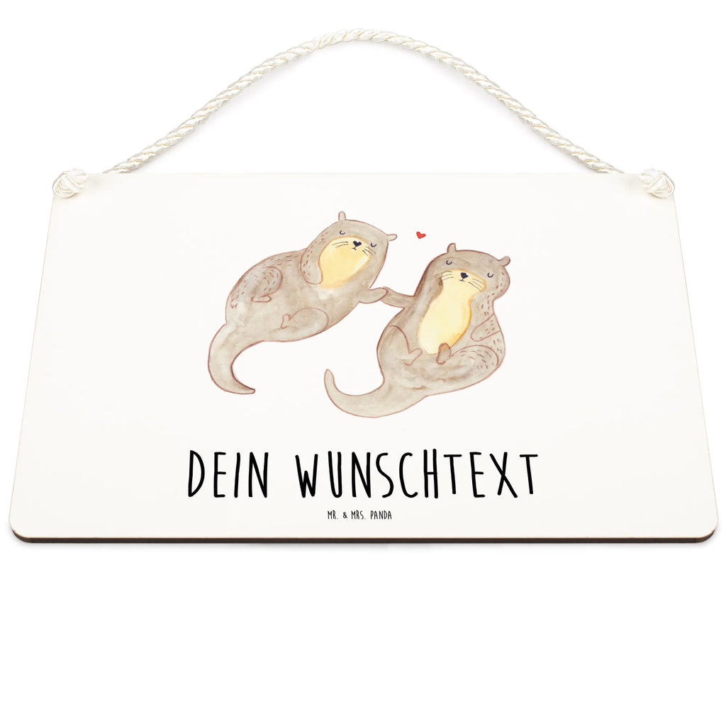 Personalisiertes Deko Schild Otter Hände halten Dekoschild, Deko Schild, Schild, Tür Schild, Türschild, Holzschild, Wandschild, Wanddeko, Otter, Fischotter, Seeotter, Otter Seeotter See Otter