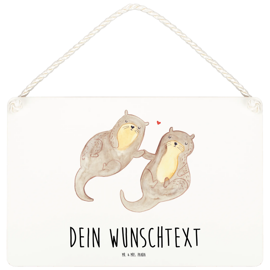 Personalisiertes Deko Schild Otter Hände halten Dekoschild, Deko Schild, Schild, Tür Schild, Türschild, Holzschild, Wandschild, Wanddeko, Otter, Fischotter, Seeotter, Otter Seeotter See Otter