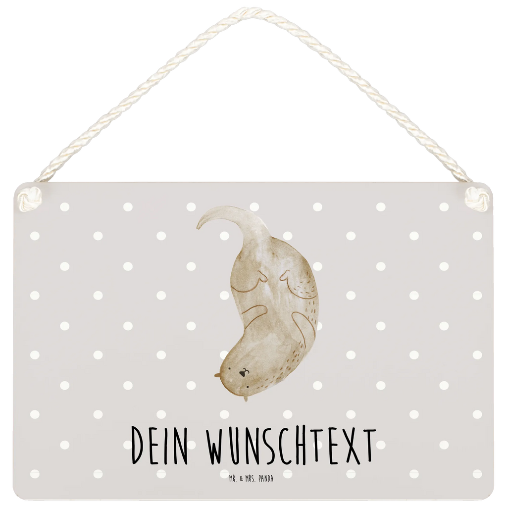 Personalisiertes Deko Schild Otter kopfüber Dekoschild, Deko Schild, Schild, Tür Schild, Türschild, Holzschild, Wandschild, Wanddeko, Otter, Fischotter, Seeotter, Otter Seeotter See Otter