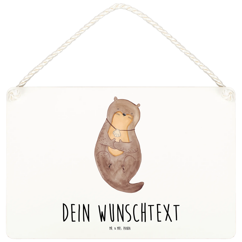 Personalisiertes Deko Schild Otter Muschel Dekoschild, Deko Schild, Schild, Tür Schild, Türschild, Holzschild, Wandschild, Wanddeko, Otter, Fischotter, Seeotter, Otterliebe, grübeln, träumen, Motivation, Tagträumen, Büro