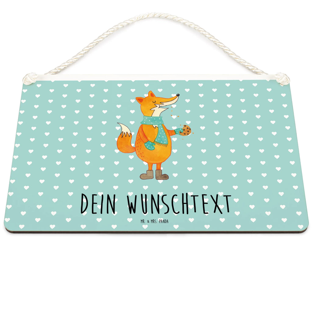 Personalisiertes Deko Schild Fuchs Keks Dekoschild, Deko Schild, Schild, Tür Schild, Türschild, Holzschild, Wandschild, Wanddeko, Fuchs, Füchse, Backen Spruch, Kekse, Winter, Weihnachtszeit, Plätzchen, Liebe, Küche Deko