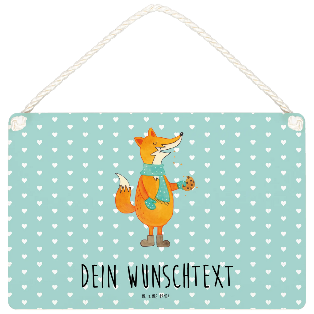 Personalisiertes Deko Schild Fuchs Keks Dekoschild, Deko Schild, Schild, Tür Schild, Türschild, Holzschild, Wandschild, Wanddeko, Fuchs, Füchse, Backen Spruch, Kekse, Winter, Weihnachtszeit, Plätzchen, Liebe, Küche Deko