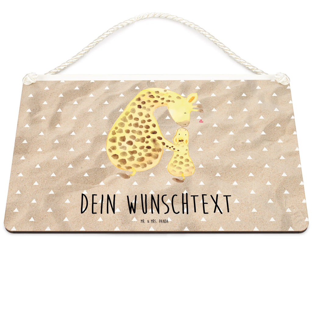 Personalisiertes Deko Schild Giraffe Kind Dekoschild, Deko Schild, Schild, Tür Schild, Türschild, Holzschild, Wandschild, Wanddeko, Afrika, Wildtiere, Giraffe, Kind, Mutter, Mama, Tochter, Sohn, Lieblingsmensch