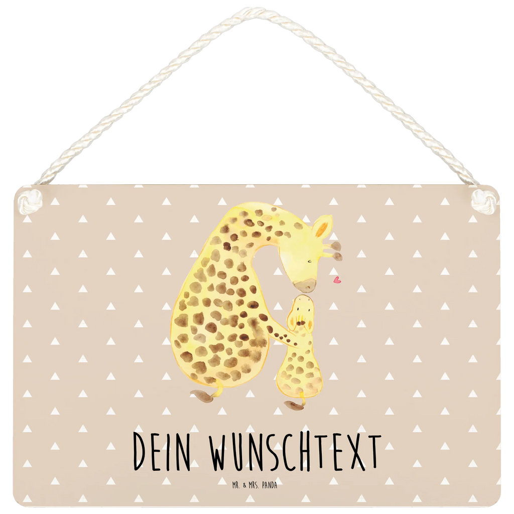 Personalisiertes Deko Schild Giraffe Kind Dekoschild, Deko Schild, Schild, Tür Schild, Türschild, Holzschild, Wandschild, Wanddeko, Afrika, Wildtiere, Giraffe, Kind, Mutter, Mama, Tochter, Sohn, Lieblingsmensch