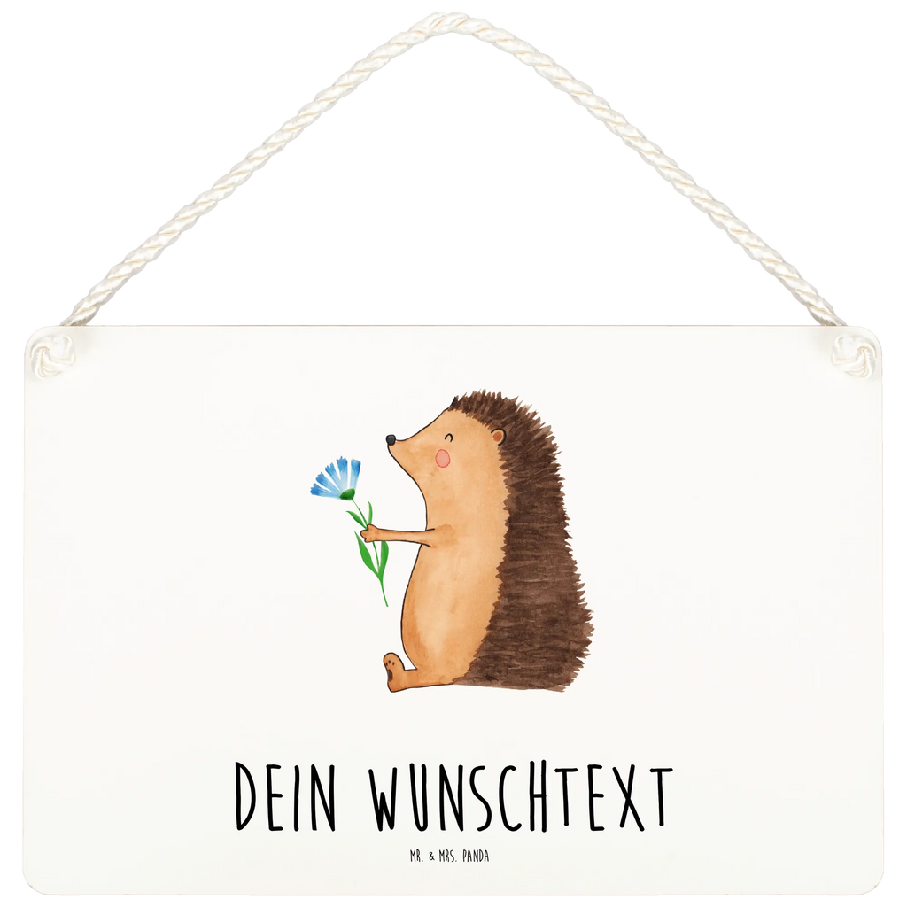 Personalisiertes Deko Schild Igel mit Blume Dekoschild, Deko Schild, Schild, Tür Schild, Türschild, Holzschild, Wandschild, Wanddeko, Tiermotive, Gute Laune, lustige Sprüche, Tiere, Igel, Gute Besserung, Genesungswünsche, Krankheit, Krankenhaus, krank, Besuch