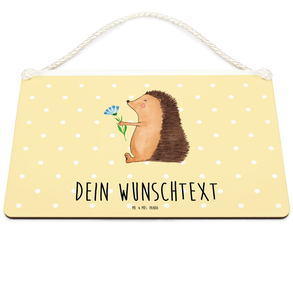 Personalisiertes Deko Schild Igel mit Blume Dekoschild, Deko Schild, Schild, Tür Schild, Türschild, Holzschild, Wandschild, Wanddeko, Tiermotive, Gute Laune, lustige Sprüche, Tiere, Igel, Gute Besserung, Genesungswünsche, Krankheit, Krankenhaus, krank, Besuch