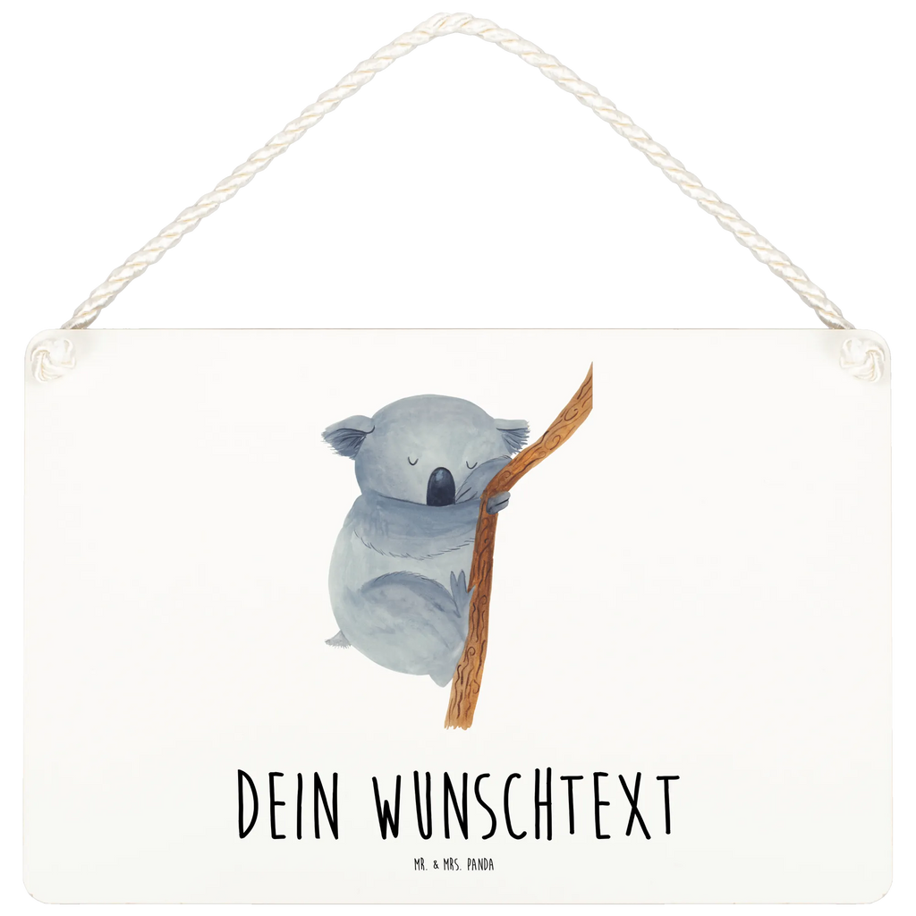 Personalisiertes Deko Schild Koalabär Dekoschild, Deko Schild, Schild, Tür Schild, Türschild, Holzschild, Wandschild, Wanddeko, Tiermotive, Gute Laune, lustige Sprüche, Tiere, Koala, träumen, Traum, schlafen, Schlafzimmer, Traumland, Bär, Koalabär