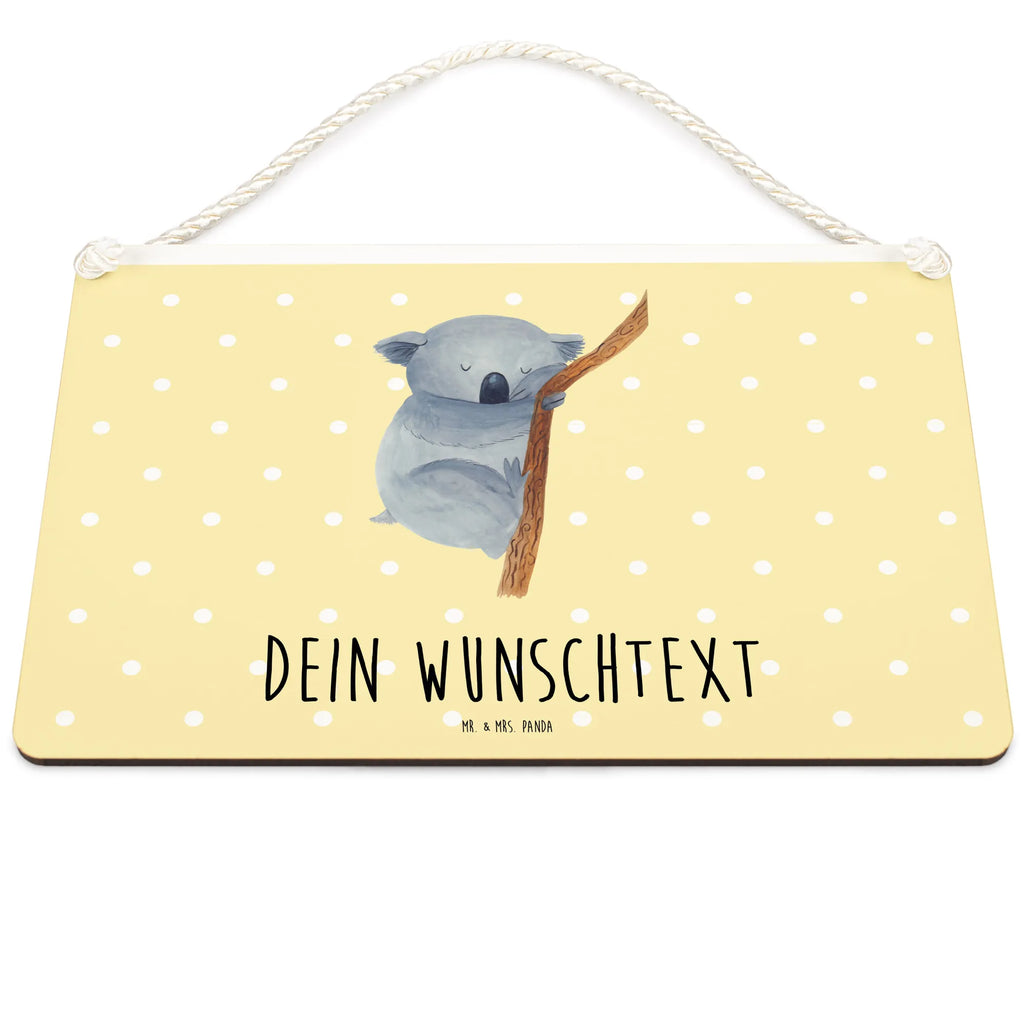 Personalisiertes Deko Schild Koalabär Dekoschild, Deko Schild, Schild, Tür Schild, Türschild, Holzschild, Wandschild, Wanddeko, Tiermotive, Gute Laune, lustige Sprüche, Tiere, Koala, träumen, Traum, schlafen, Schlafzimmer, Traumland, Bär, Koalabär