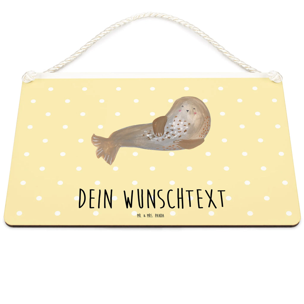 Personalisiertes Deko Schild Robbe Lachen Dekoschild, Deko Schild, Schild, Tür Schild, Türschild, Holzschild, Wandschild, Wanddeko, Tiermotive, Gute Laune, lustige Sprüche, Tiere, Robbe, Robben, Seehund, Strand, Meerestier, Ostsee, Nordsee