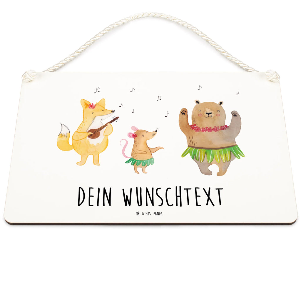 Personalisiertes Deko Schild Waldtiere Aloha Dekoschild, Deko Schild, Schild, Tür Schild, Türschild, Holzschild, Wandschild, Wanddeko, Tiermotive, Gute Laune, lustige Sprüche, Tiere, Wald, Waldtiere, Musik, Aloha, Bär, Hase, Igel, Tanzen, Leben, Lachen