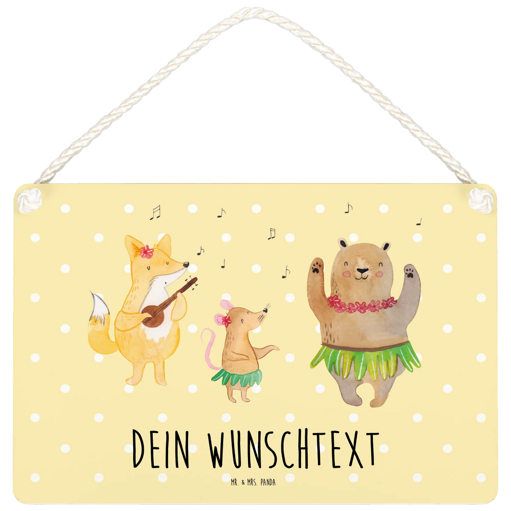 Personalisiertes Deko Schild Waldtiere Aloha Dekoschild, Deko Schild, Schild, Tür Schild, Türschild, Holzschild, Wandschild, Wanddeko, Tiermotive, Gute Laune, lustige Sprüche, Tiere, Wald, Waldtiere, Musik, Aloha, Bär, Hase, Igel, Tanzen, Leben, Lachen