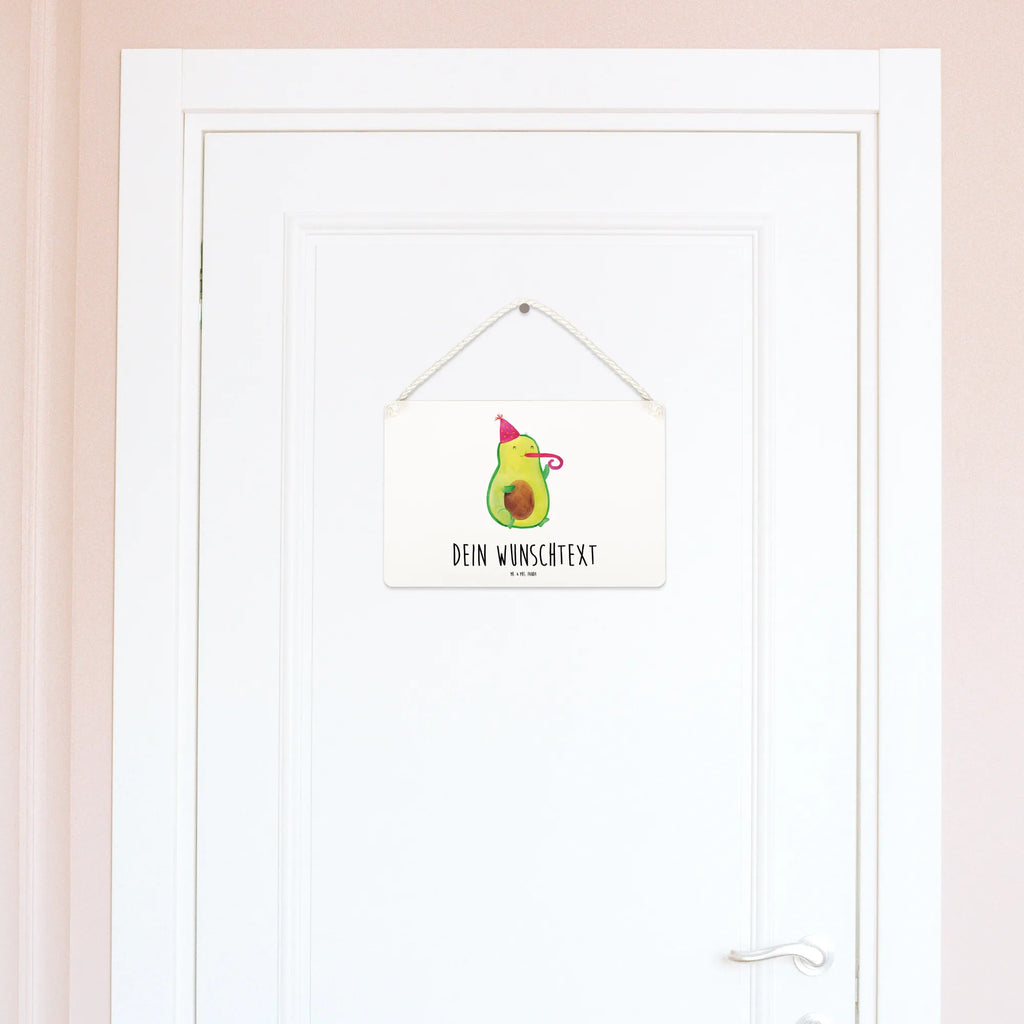 Personalisiertes Deko Schild Avocado Party Time Dekoschild, Deko Schild, Schild, Tür Schild, Türschild, Holzschild, Wandschild, Wanddeko, Avocado, Veggie, Vegan, Gesund