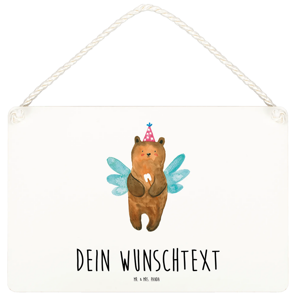 Personalisiertes Deko Schild Zahnfee Bär Dekoschild, Deko Schild, Schild, Tür Schild, Türschild, Holzschild, Wandschild, Wanddeko, Bär, Teddy, Teddybär, Zahnfee, Fee, Milchzahn, Erster Zahn