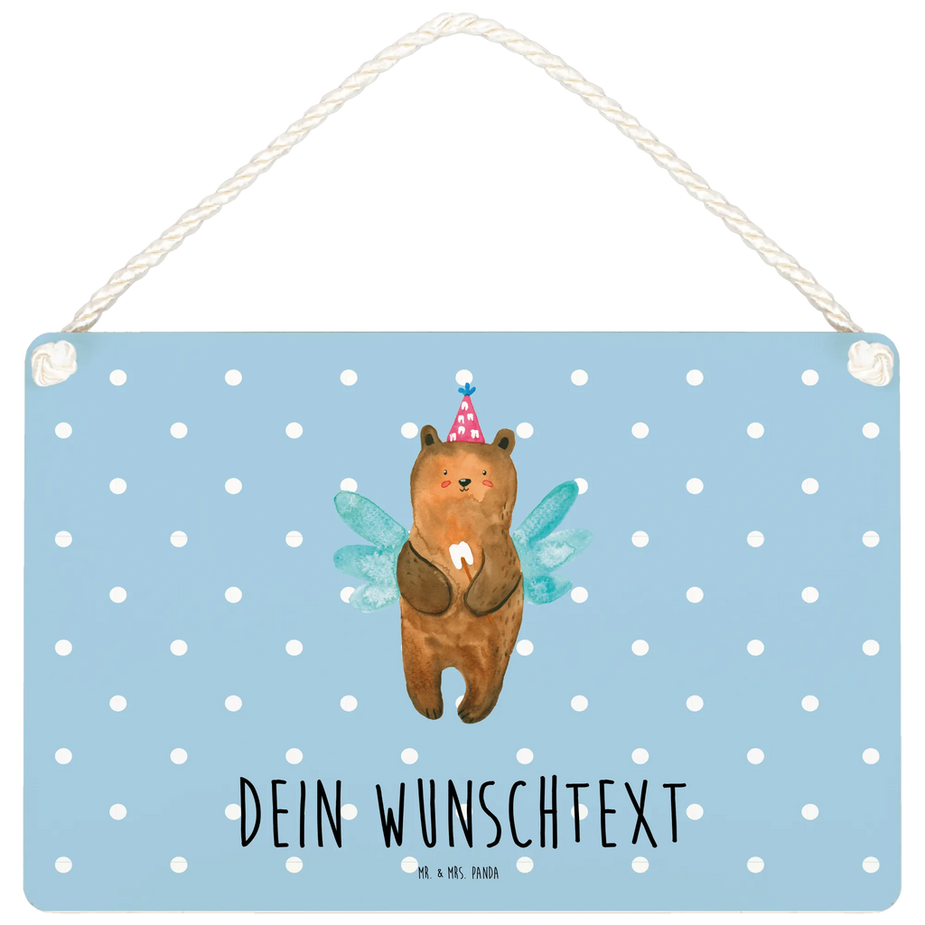 Personalisiertes Deko Schild Zahnfee Bär Dekoschild, Deko Schild, Schild, Tür Schild, Türschild, Holzschild, Wandschild, Wanddeko, Bär, Teddy, Teddybär, Zahnfee, Fee, Milchzahn, Erster Zahn