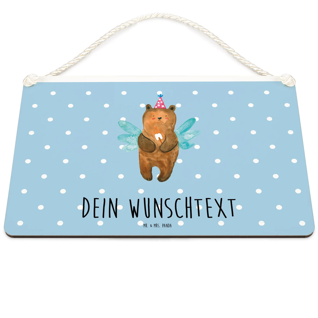 Personalisiertes Deko Schild Zahnfee Bär Dekoschild, Deko Schild, Schild, Tür Schild, Türschild, Holzschild, Wandschild, Wanddeko, Bär, Teddy, Teddybär, Zahnfee, Fee, Milchzahn, Erster Zahn