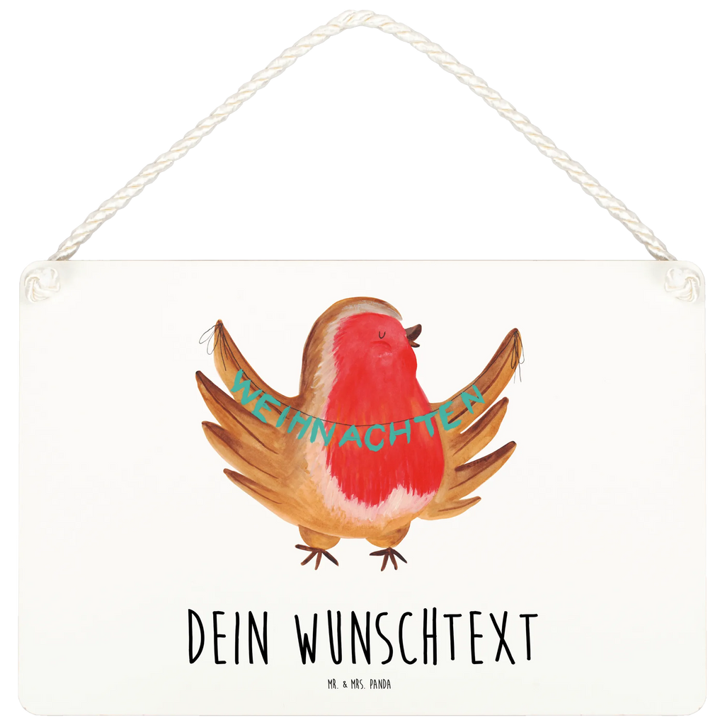 Personalisiertes Deko Schild Rotkehlchen Weihnachten Dekoschild, Deko Schild, Schild, Tür Schild, Türschild, Holzschild, Wandschild, Wanddeko, Winter, Weihnachten, Weihnachtsdeko, Nikolaus, Advent, Heiligabend, Wintermotiv, Frohe Weihnachten, Weihnachtsmotiv, Weihnachtsgruß, Vogel, xmas