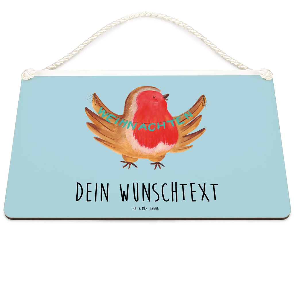 Personalisiertes Deko Schild Rotkehlchen Weihnachten Dekoschild, Deko Schild, Schild, Tür Schild, Türschild, Holzschild, Wandschild, Wanddeko, Winter, Weihnachten, Weihnachtsdeko, Nikolaus, Advent, Heiligabend, Wintermotiv, Frohe Weihnachten, Weihnachtsmotiv, Weihnachtsgruß, Vogel, xmas