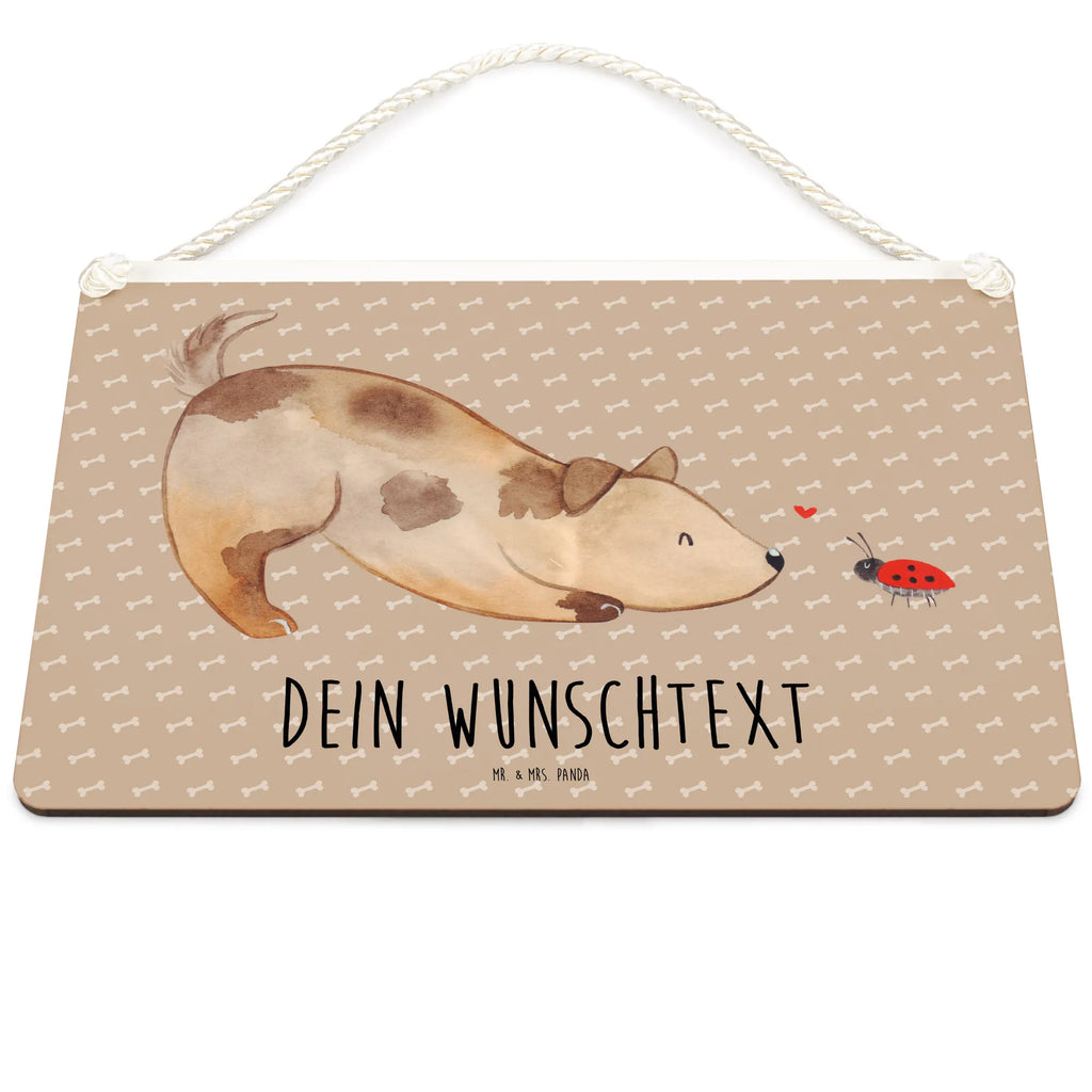 Personalisiertes Deko Schild Hund Marienkäfer Dekoschild, Deko Schild, Schild, Tür Schild, Türschild, Holzschild, Wandschild, Wanddeko, Hund, Hundemotiv, Haustier, Hunderasse, Tierliebhaber, Hundebesitzer, Sprüche, Hunde, Hundespruch, Marienkäfer, Mischling, Mischlinghund