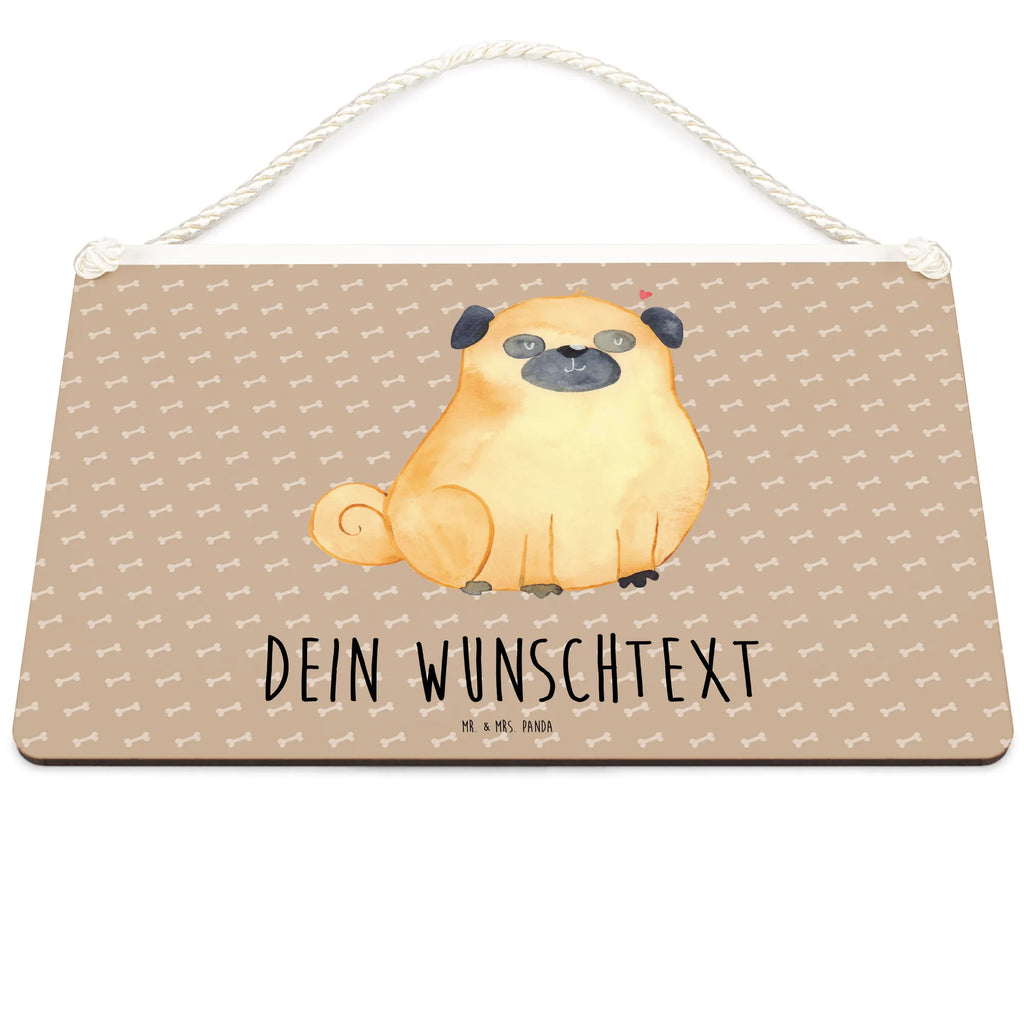 Personalisiertes Deko Schild Mops Dekoschild, Deko Schild, Schild, Tür Schild, Türschild, Holzschild, Wandschild, Wanddeko, Hund, Hundemotiv, Haustier, Hunderasse, Tierliebhaber, Hundebesitzer, Sprüche, Mops, Liebe, Hundeliebe