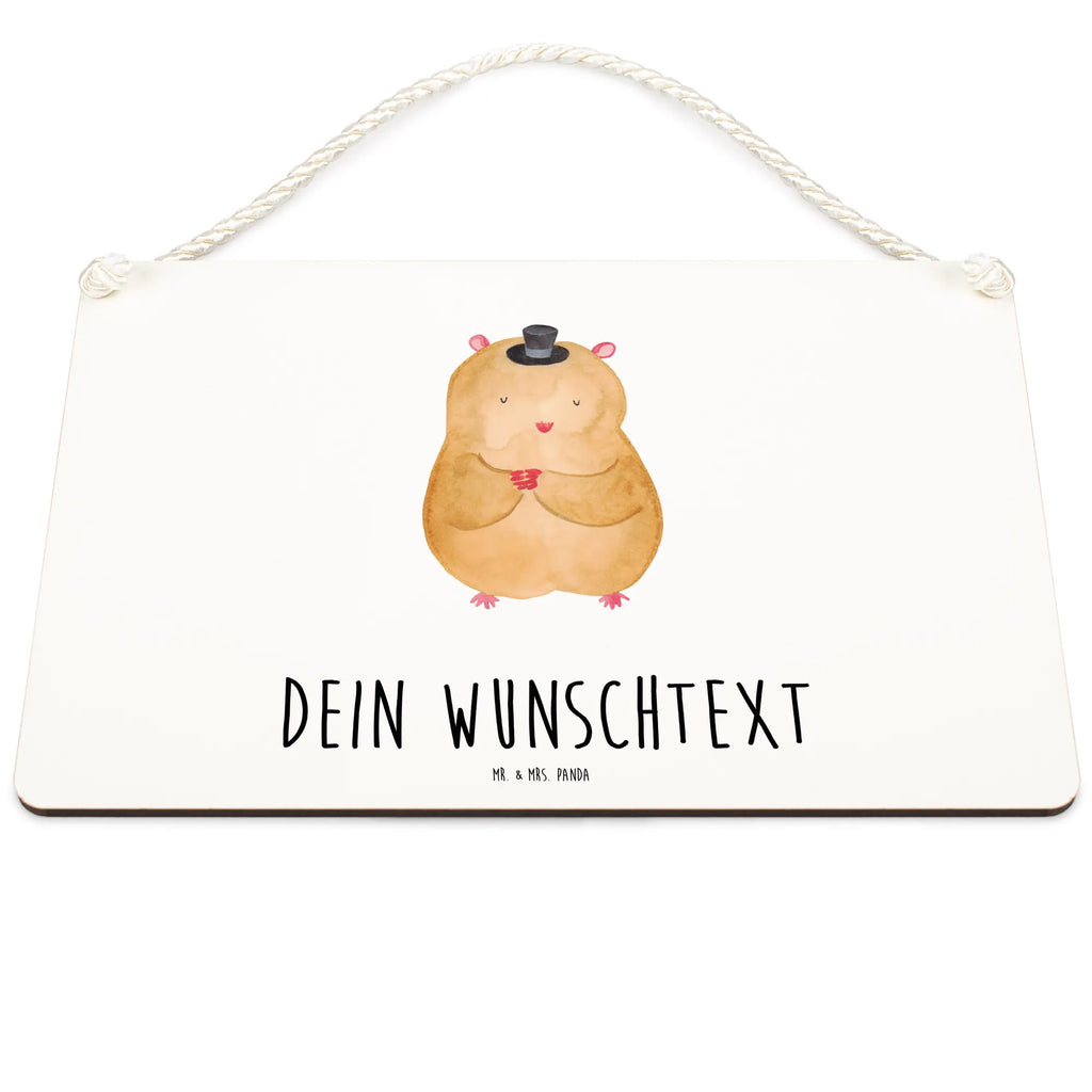 Personalisiertes Deko Schild Hamster Hut Dekoschild, Deko Schild, Schild, Tür Schild, Türschild, Holzschild, Wandschild, Wanddeko, Tiermotive, Gute Laune, lustige Sprüche, Tiere, Hamster, Hut, Magier, Zylinder, Zwerghamster, Zauberer