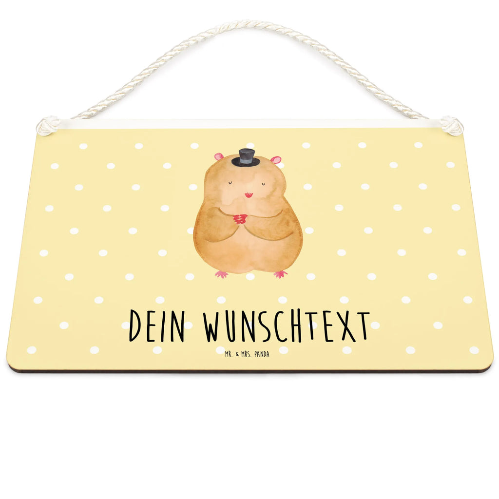 Personalisiertes Deko Schild Hamster Hut Dekoschild, Deko Schild, Schild, Tür Schild, Türschild, Holzschild, Wandschild, Wanddeko, Tiermotive, Gute Laune, lustige Sprüche, Tiere, Hamster, Hut, Magier, Zylinder, Zwerghamster, Zauberer