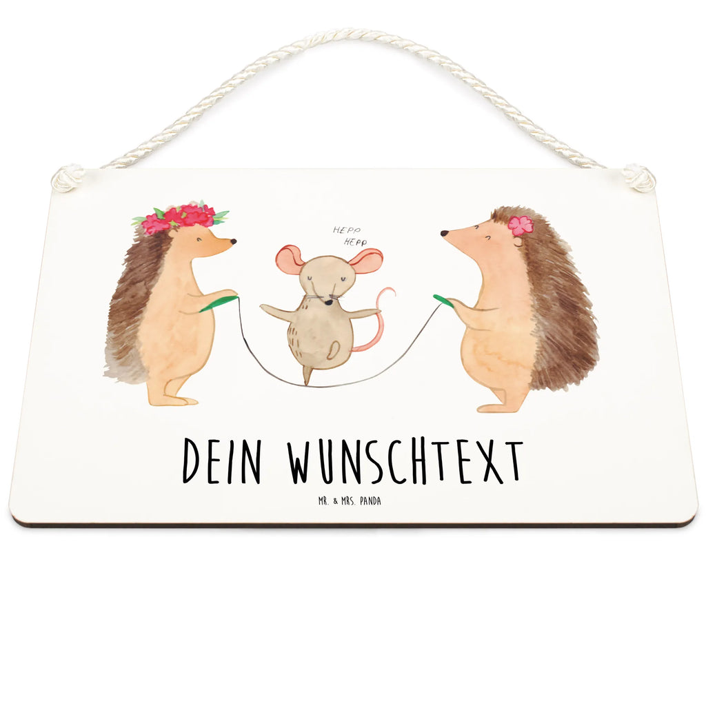 Personalisiertes Deko Schild Igel Seilhüpfen Dekoschild, Deko Schild, Schild, Tür Schild, Türschild, Holzschild, Wandschild, Wanddeko, Tiermotive, Gute Laune, lustige Sprüche, Tiere, Igel, Maus, Seilspringen, Seilhüpfen, Kinder, Kindergarten