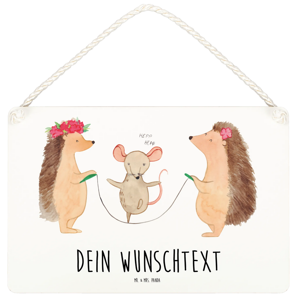 Personalisiertes Deko Schild Igel Seilhüpfen Dekoschild, Deko Schild, Schild, Tür Schild, Türschild, Holzschild, Wandschild, Wanddeko, Tiermotive, Gute Laune, lustige Sprüche, Tiere, Igel, Maus, Seilspringen, Seilhüpfen, Kinder, Kindergarten