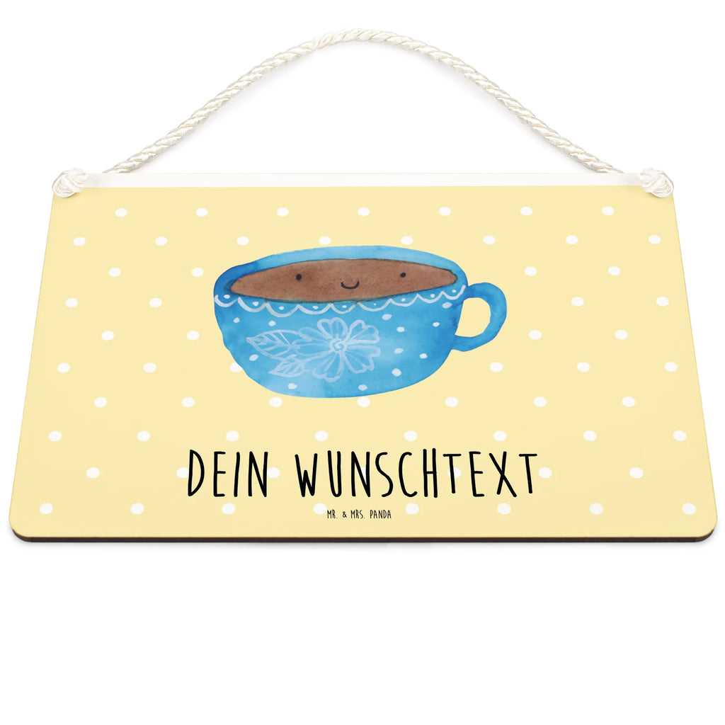 Personalisiertes Deko Schild Kaffee Tasse Dekoschild, Deko Schild, Schild, Tür Schild, Türschild, Holzschild, Wandschild, Wanddeko, Tiermotive, Gute Laune, lustige Sprüche, Tiere, Kaffee, Tasse, Liebe, Geschmack, Genuss, Glücklich