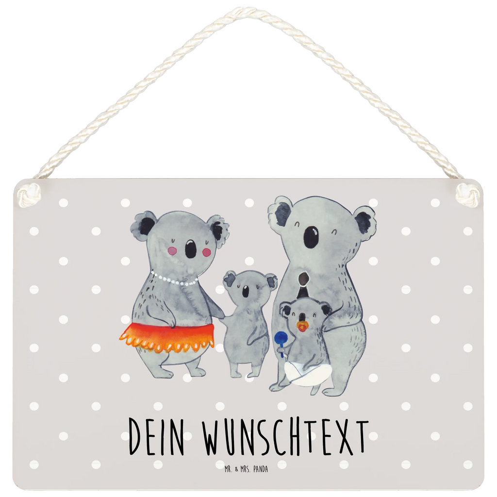 Personalisiertes Deko Schild Koala Familie Dekoschild, Deko Schild, Schild, Tür Schild, Türschild, Holzschild, Wandschild, Wanddeko, Familie, Vatertag, Muttertag, Bruder, Schwester, Mama, Papa, Oma, Opa, Koala, Koalas, Family, Kinder, Geschwister, Familienleben